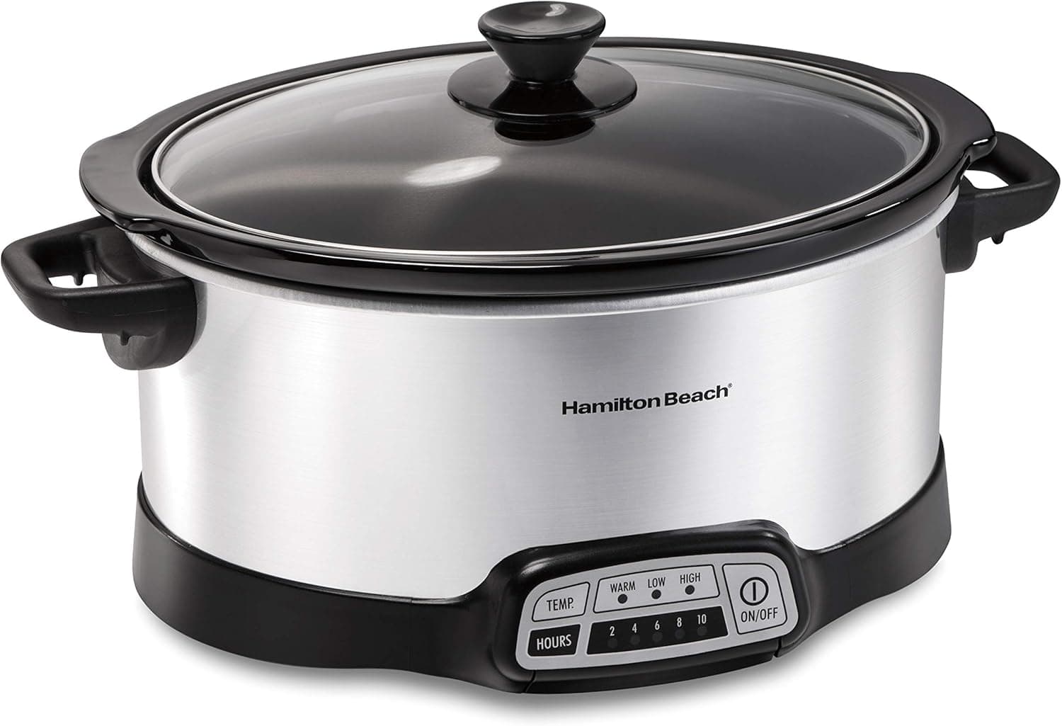 Hamilton Beach 7 Quart Programmable Slow Cooker, Silver (33473)