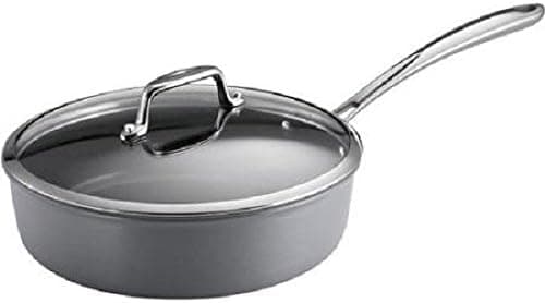 Tramontina Covered Saute Pan Hard Anodized Nonstick Aluminum 3-Quart, 80123/503DS