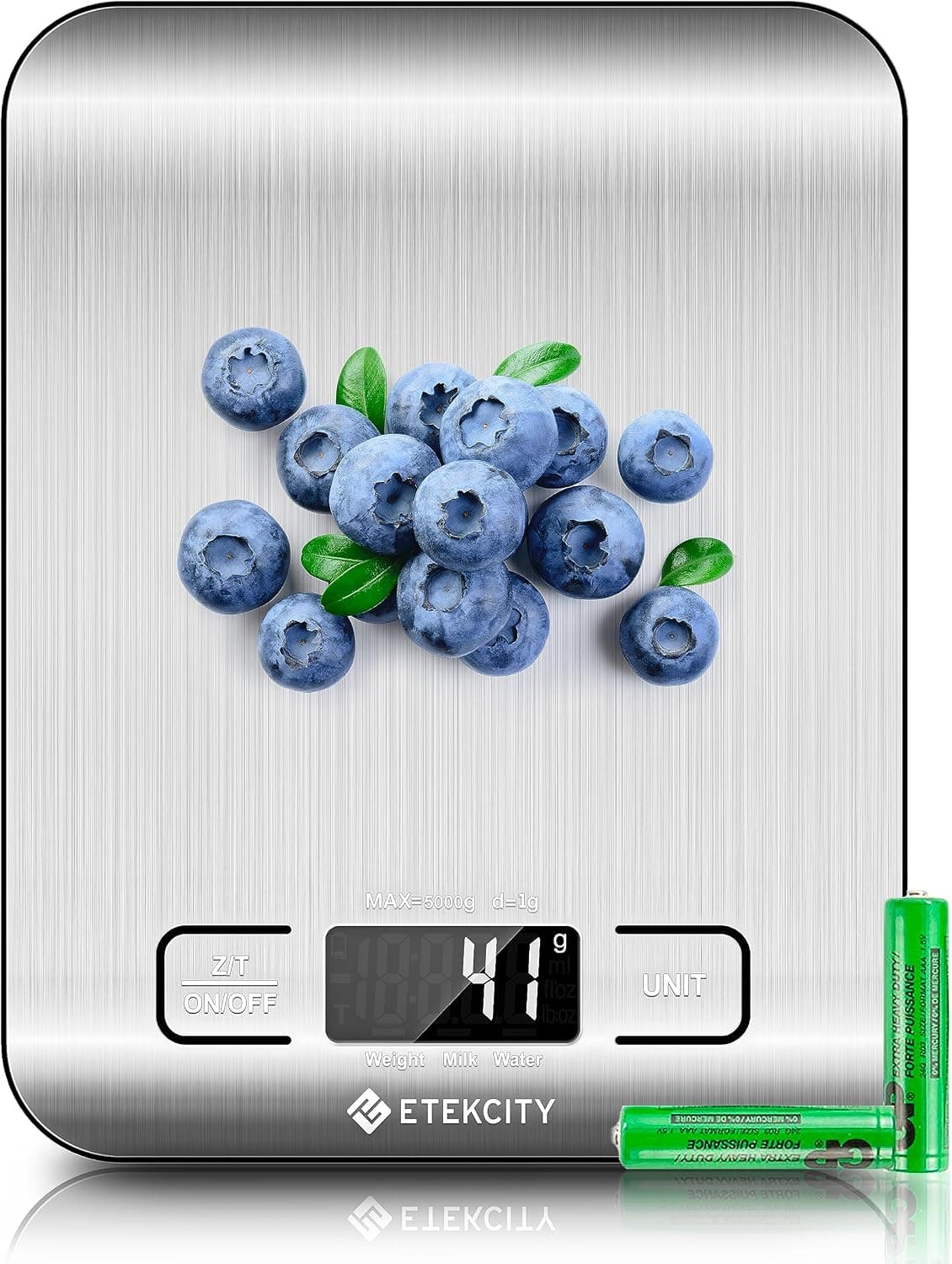 Etekcity Food Kitchen Scale 11lb, Tare Function, 304 Stainless Steel