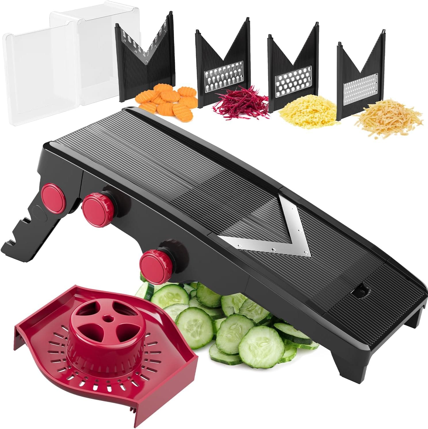 Mueller Austria Adjustable Mandoline Slicer (Black)