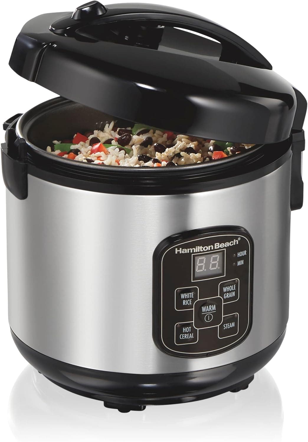 Hamilton Beach Digital Programmable Rice Cooker & Steamer, 8 Cups (37518)