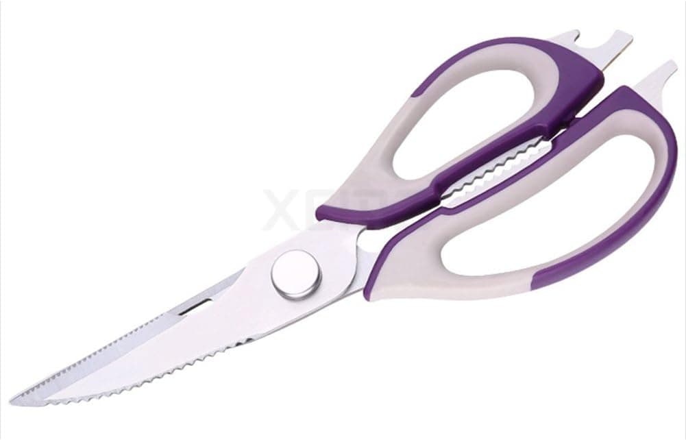 Heavy Duty Kitchen Scissors Multi Purpose Utility Shears (Purple)