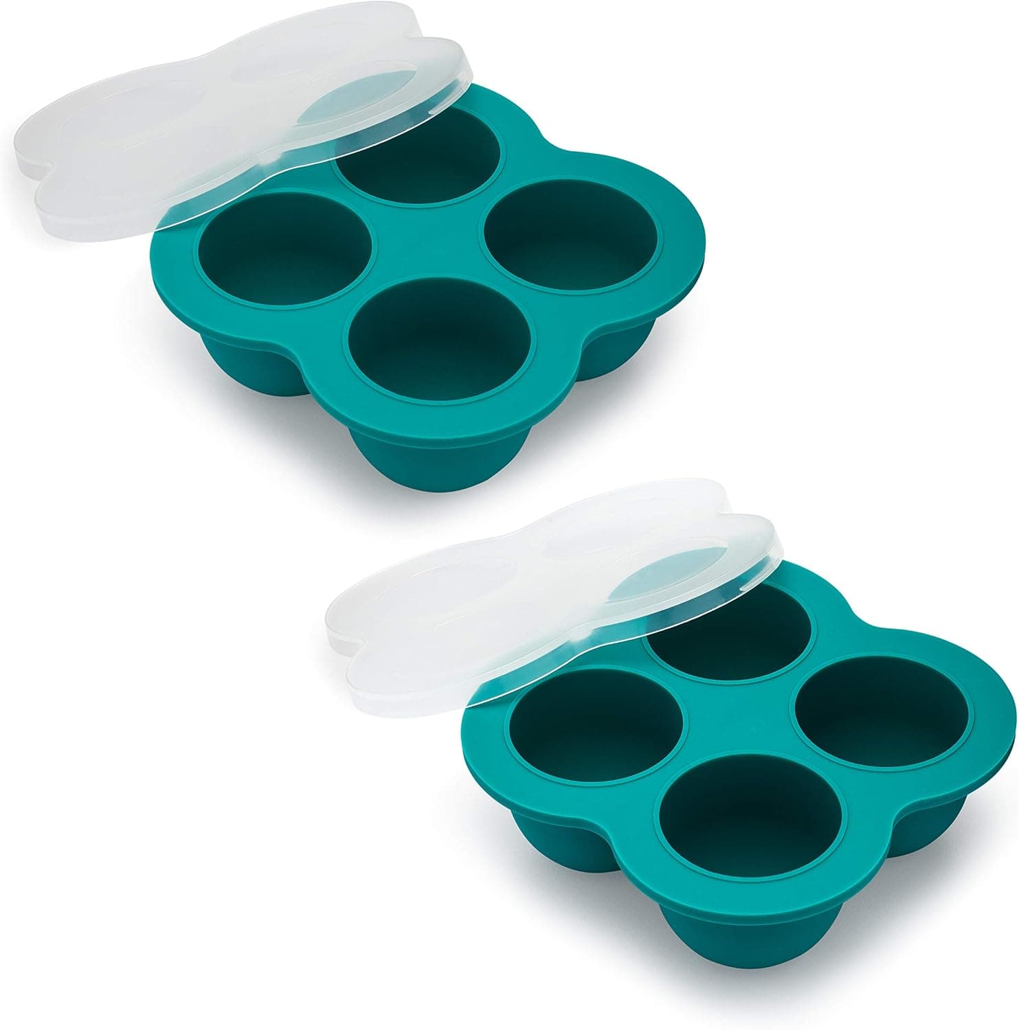 Silicone Egg Bite Molds (2 Pack) with Lid, Sous Vide Egg Poacher