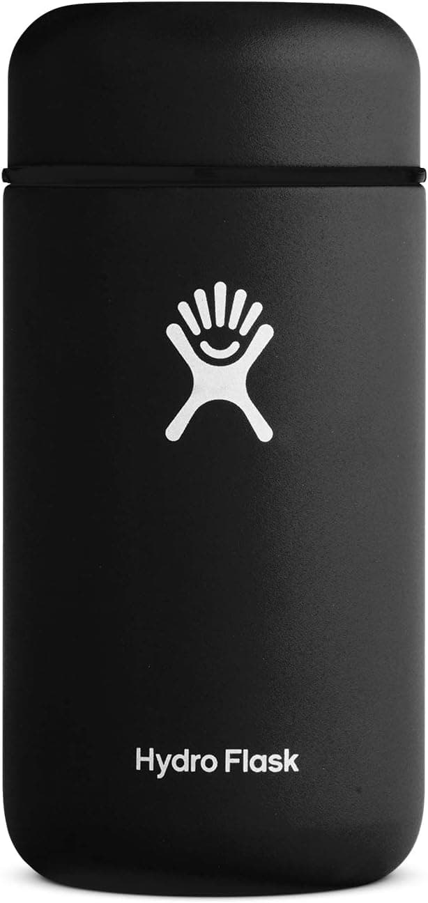 Hydro Flask Food Flask Thermos Jar 18oz - Stainless Steel Vacuum Insulated Leak Proof, Black