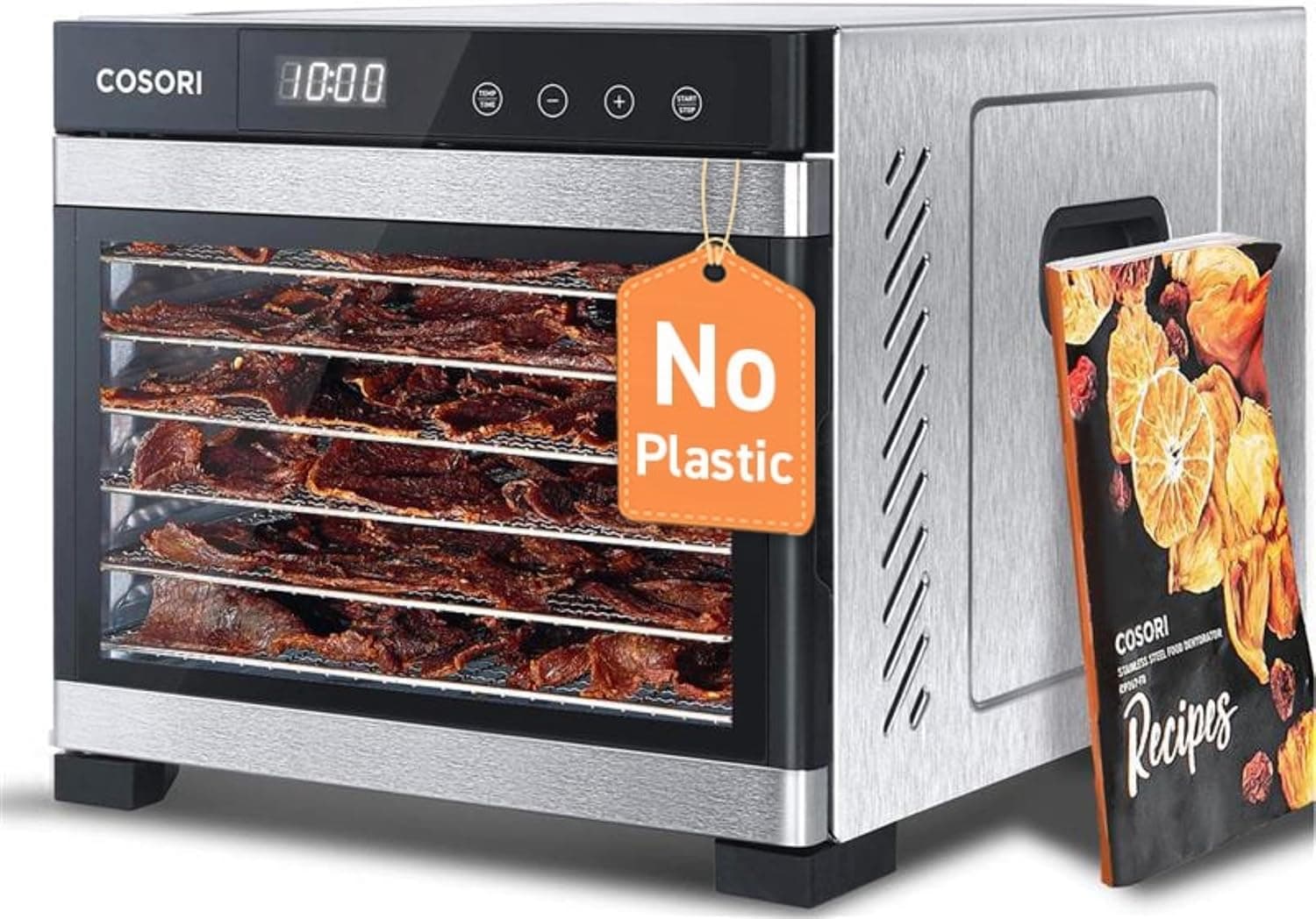 COSORI Food Dehydrator, 6.5 ft2 Drying Space, 600W, Stainless Steel Trays, 48H Timer