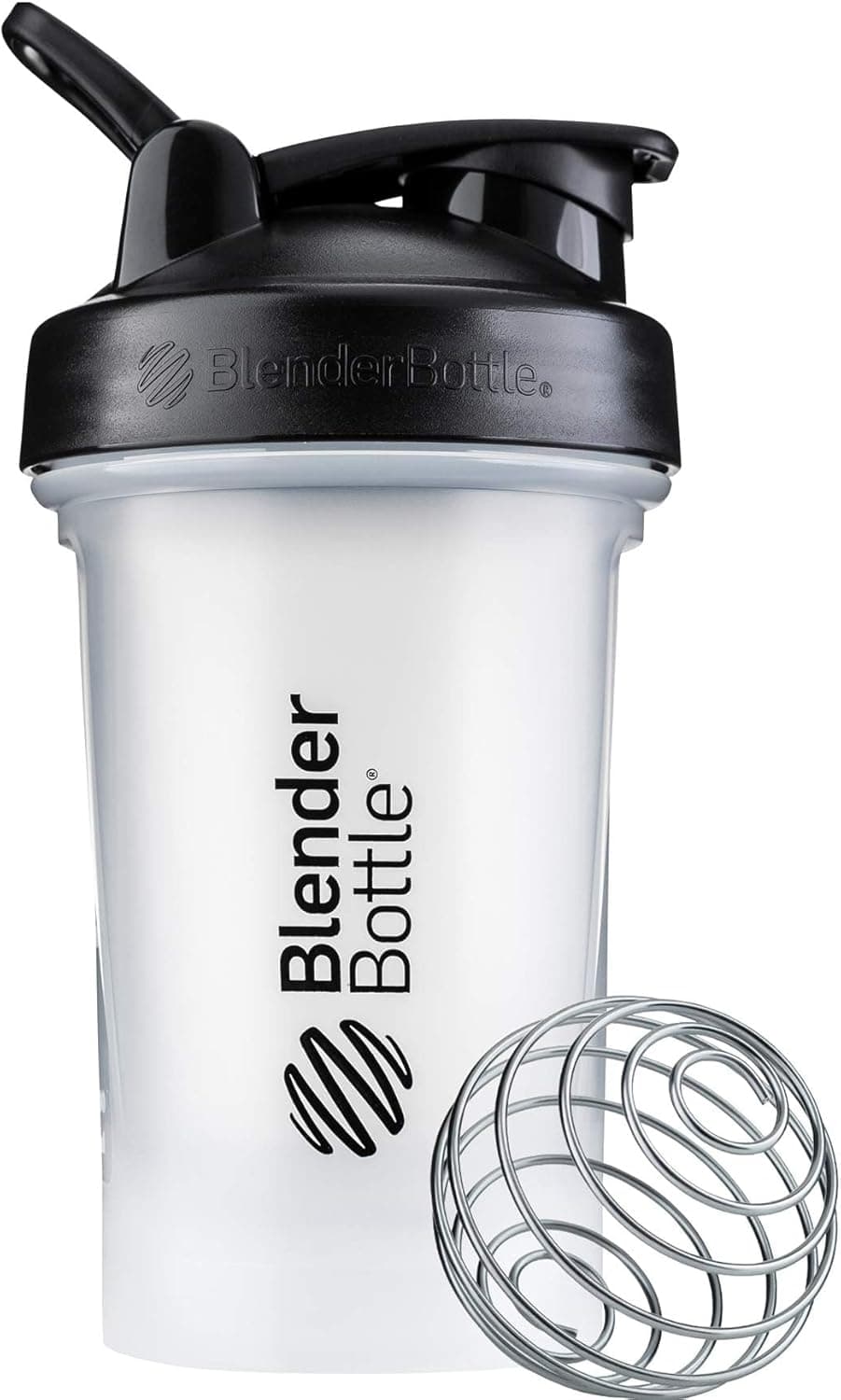 BlenderBottle Classic V2 Shaker Bottle 20oz - Clear/Black