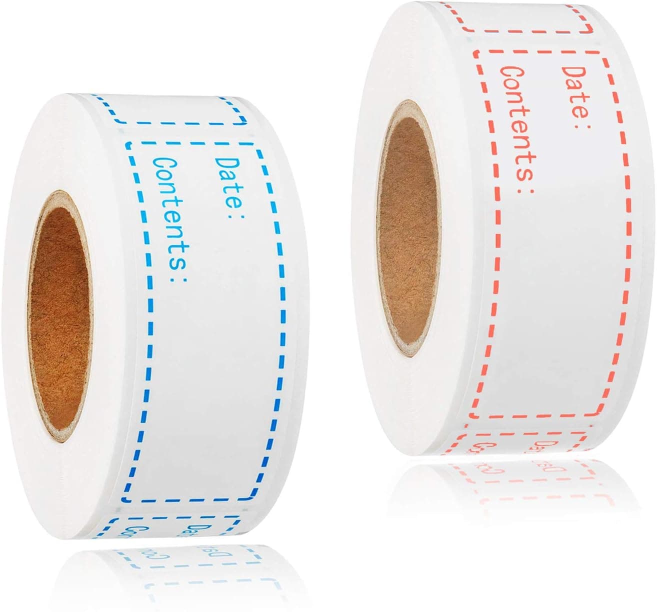 Yoget 300pcs Removable Freezer Labels, 1 x 3 Inch Food Labels, Easy Clean No Residue, 2 Color