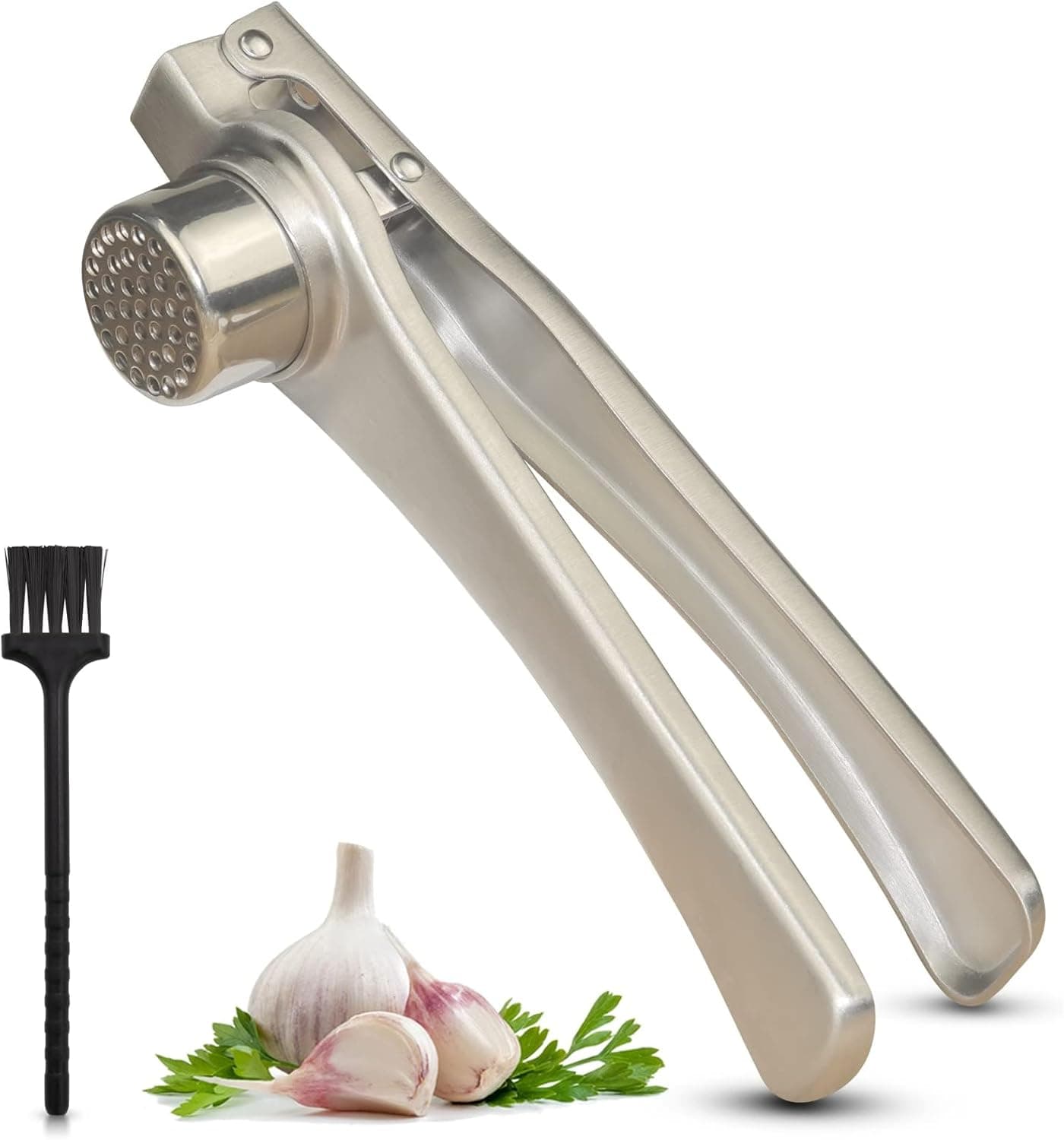 Premium Garlic Press Stainless Steel Mincer with Square Hole