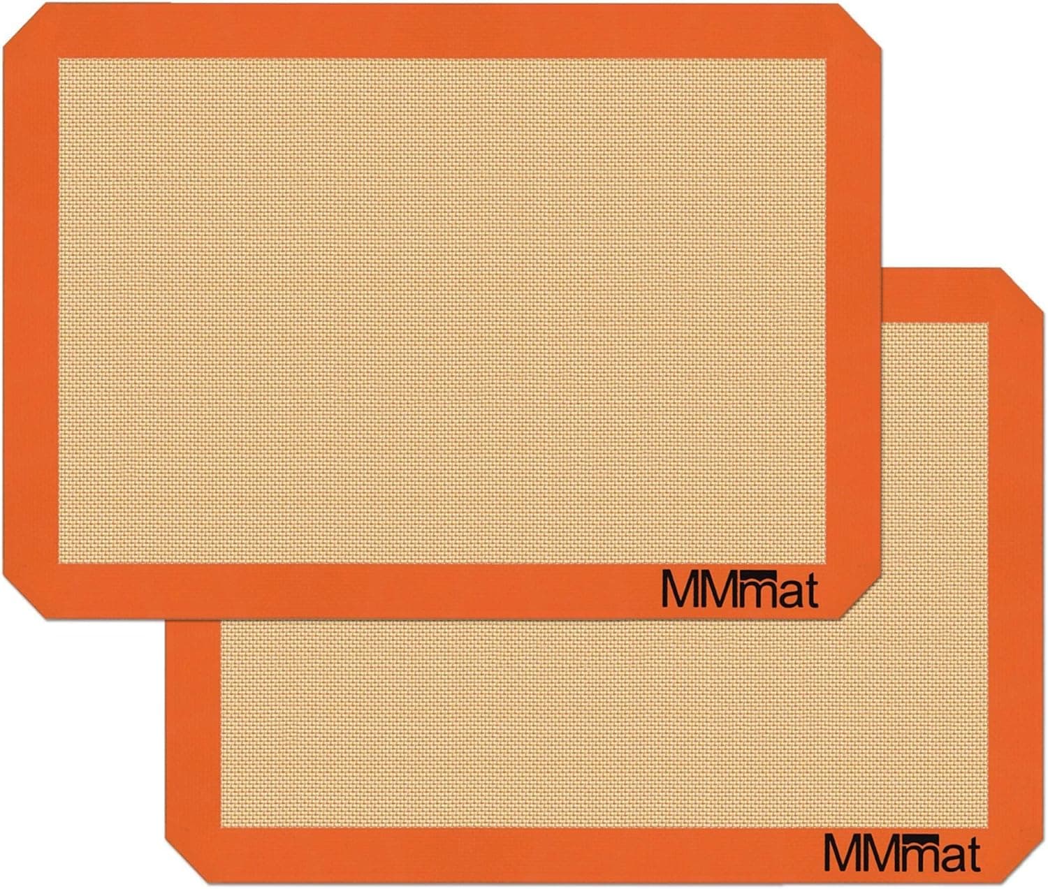 MMmat German Silicone Baking Mat - Half Sheet, Set of 2, Non Slip, BPA Free, PFOA Free