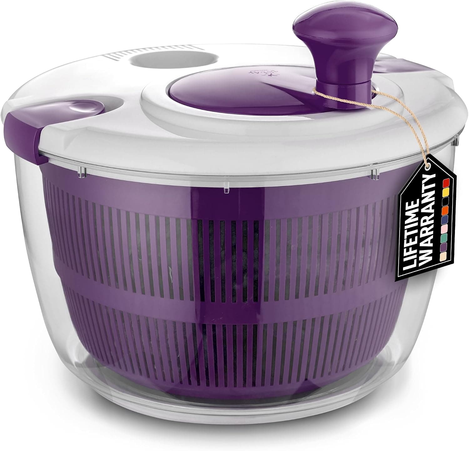 Zulay Kitchen Salad Spinner Large 5L (Purple)