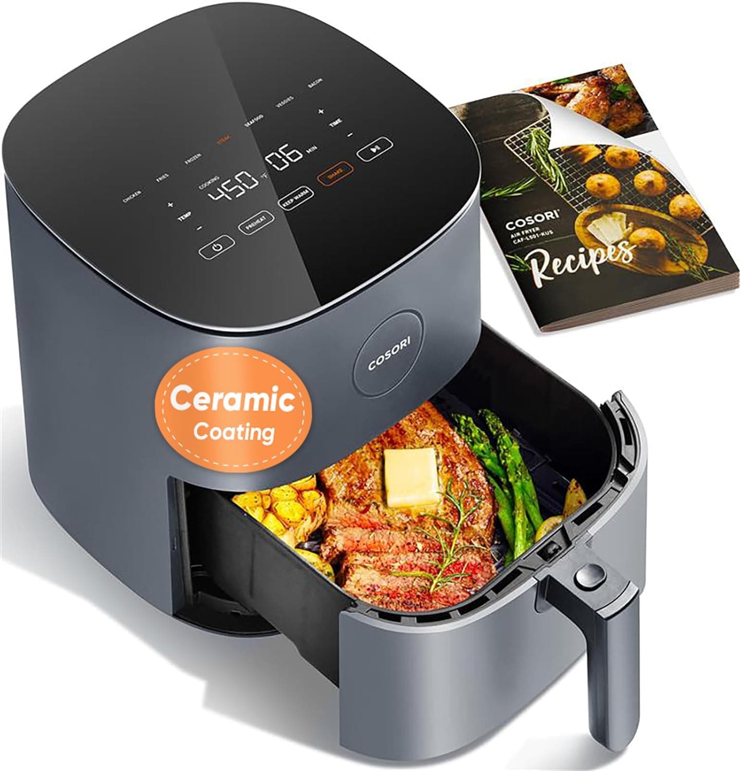 Cosori Air Fryer Pro LE 5 Qt, 9-in-1, Grey