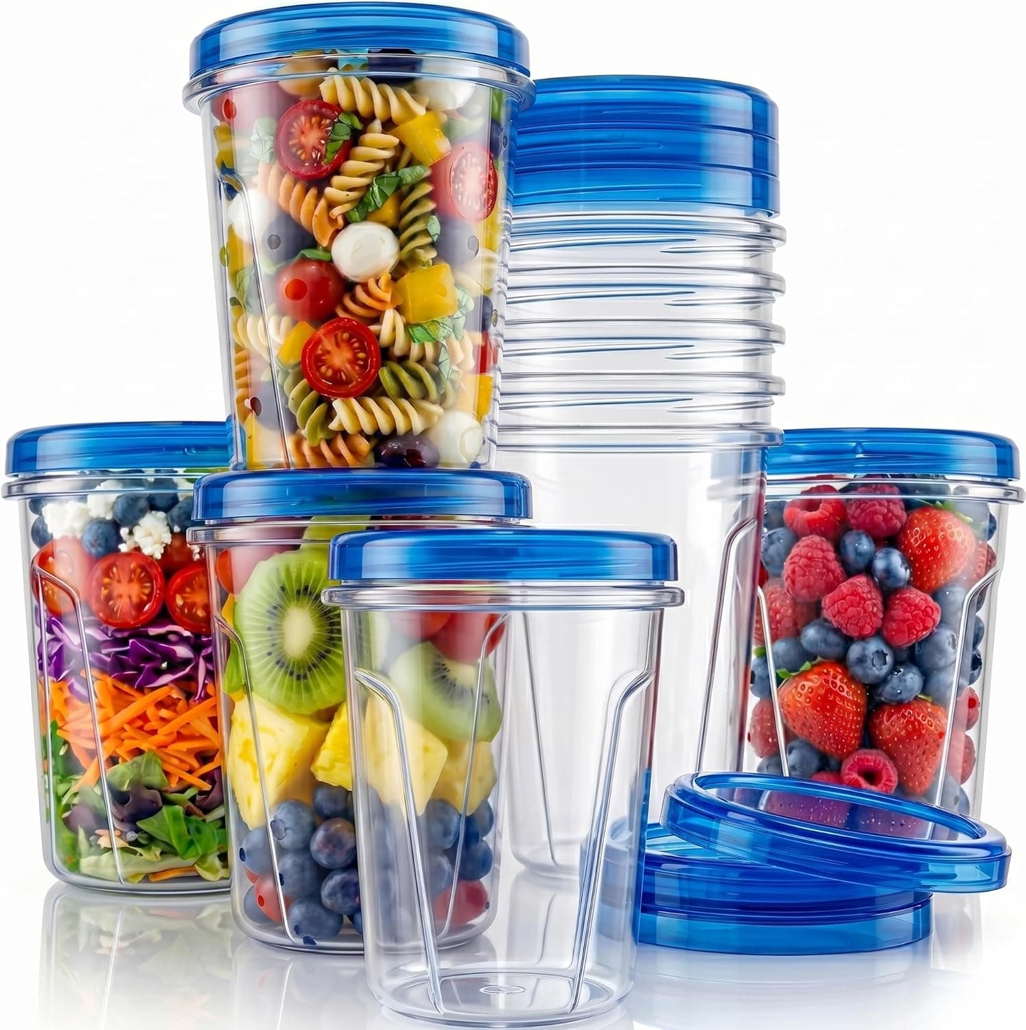 Tafura 10 Pack 32oz Freezer Soup Containers with Twist Top Lids
