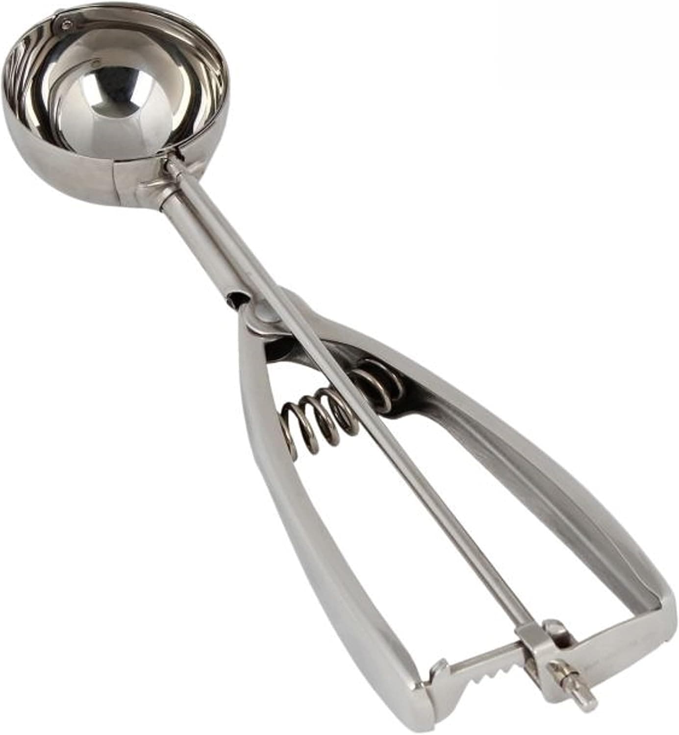 TrueCraftware 1-3/4 oz Portion Scoop No. 24 Stainless Steel, Twin Grip Handle