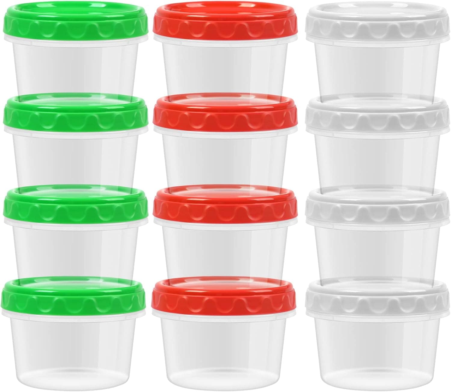 EONJOE 8oz Small Freezer Containers with Lids, 12-Pack