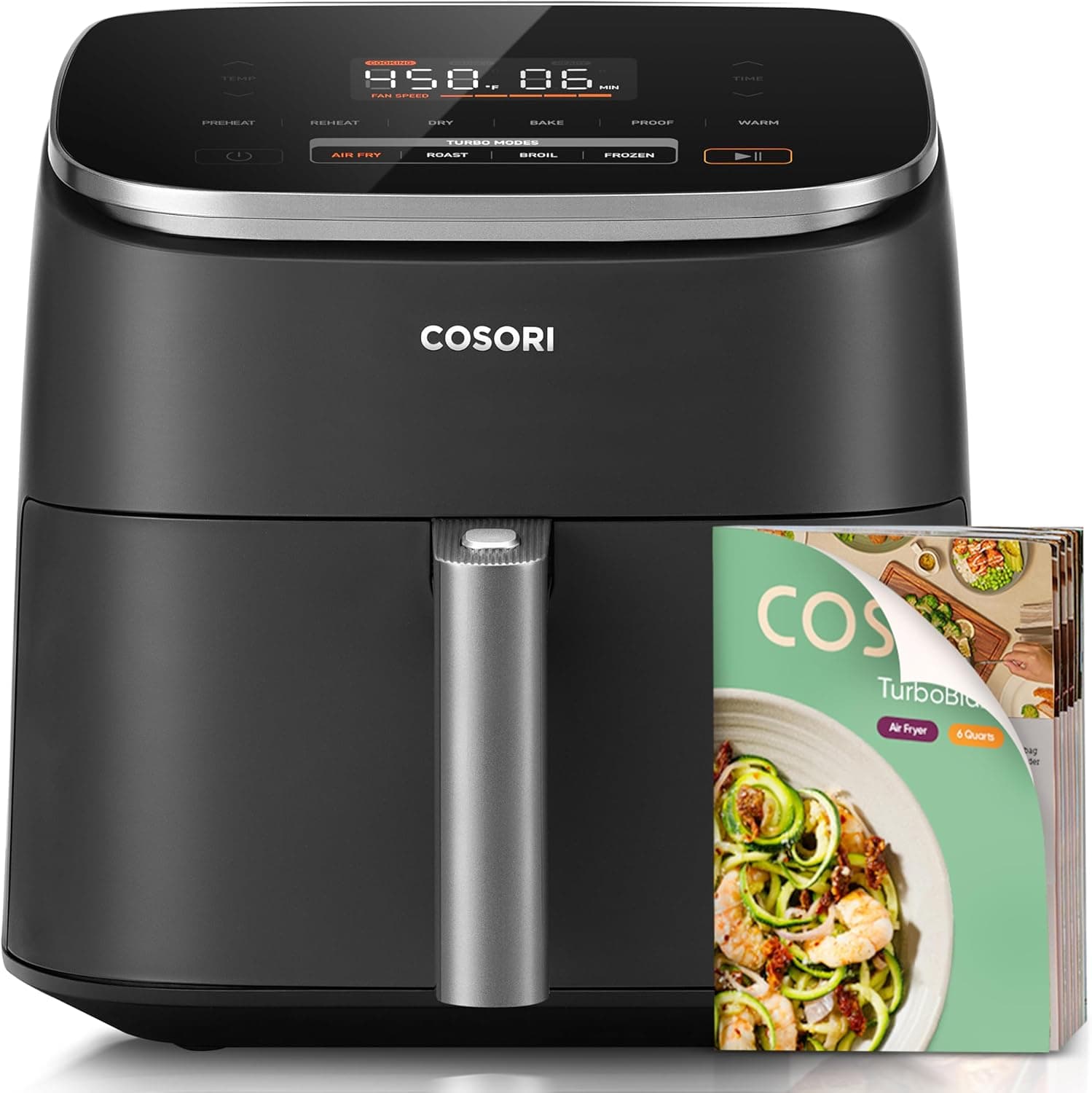 Cosori TurboBlaze Air Fryer 6 Qt, 9-in-1, PFAS-Free Ceramic Coating