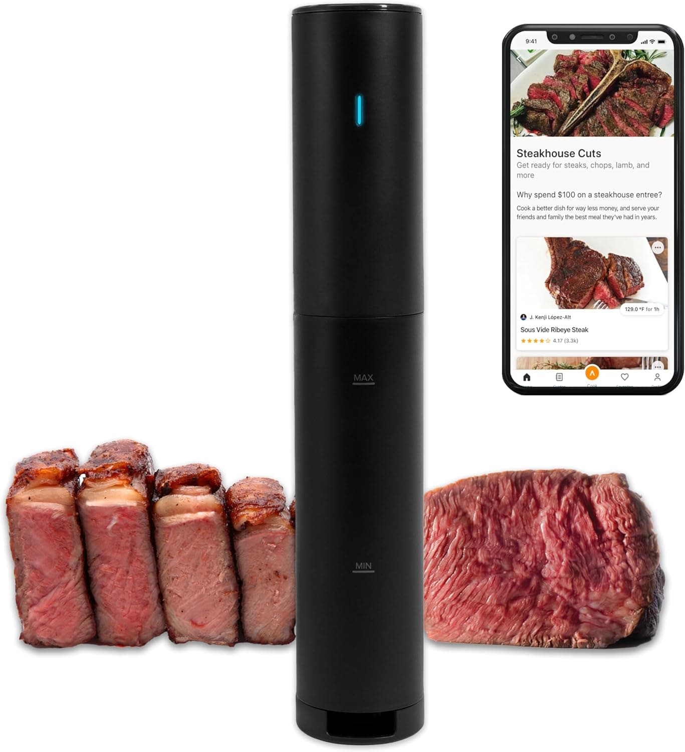 Anova Culinary Sous Vide Precision Cooker Mini, 850 Watts, App Enabled, 2024 Model