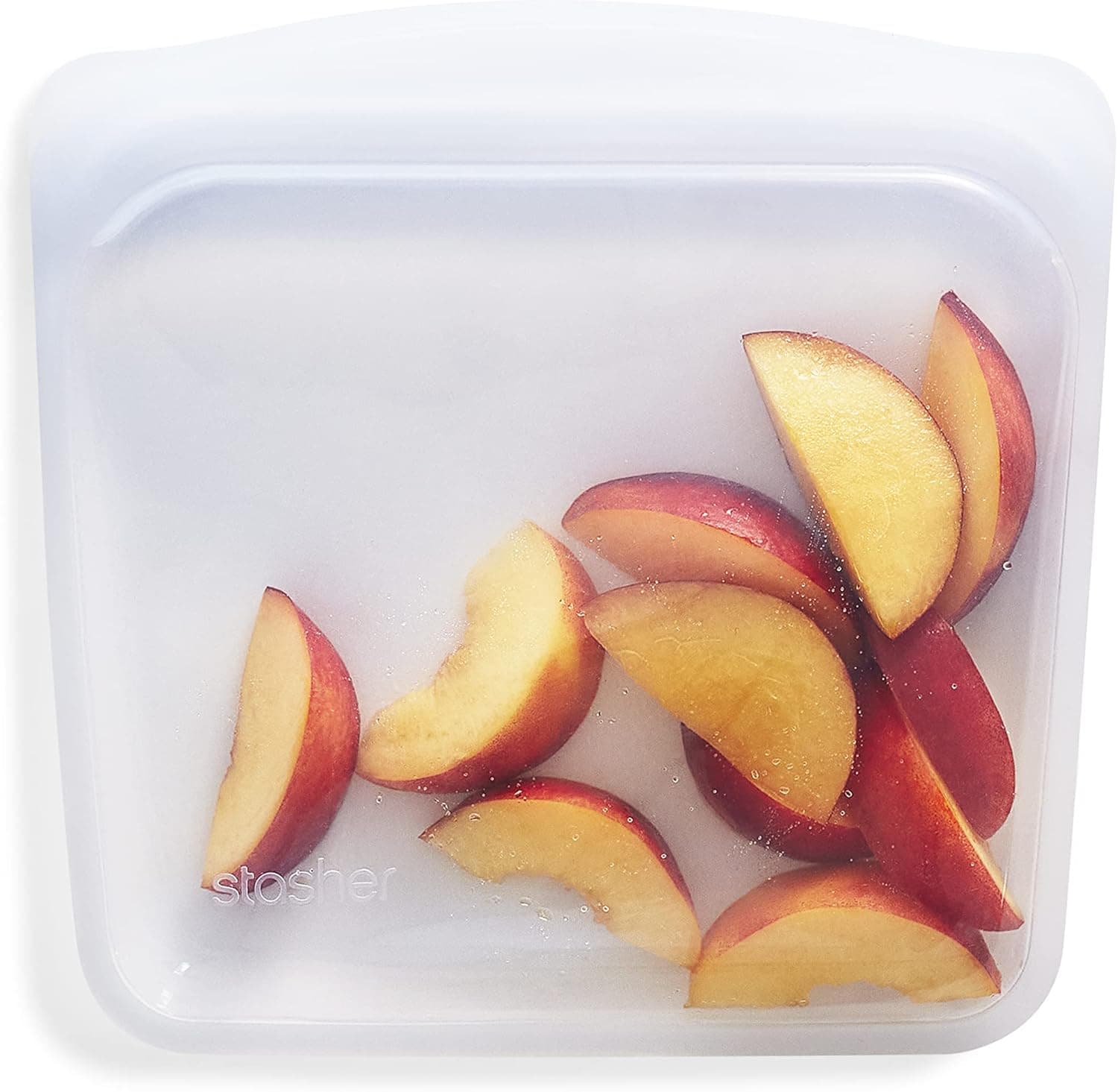 Stasher Silicone Reusable Storage Bag, Sandwich, 28 oz, Clear
