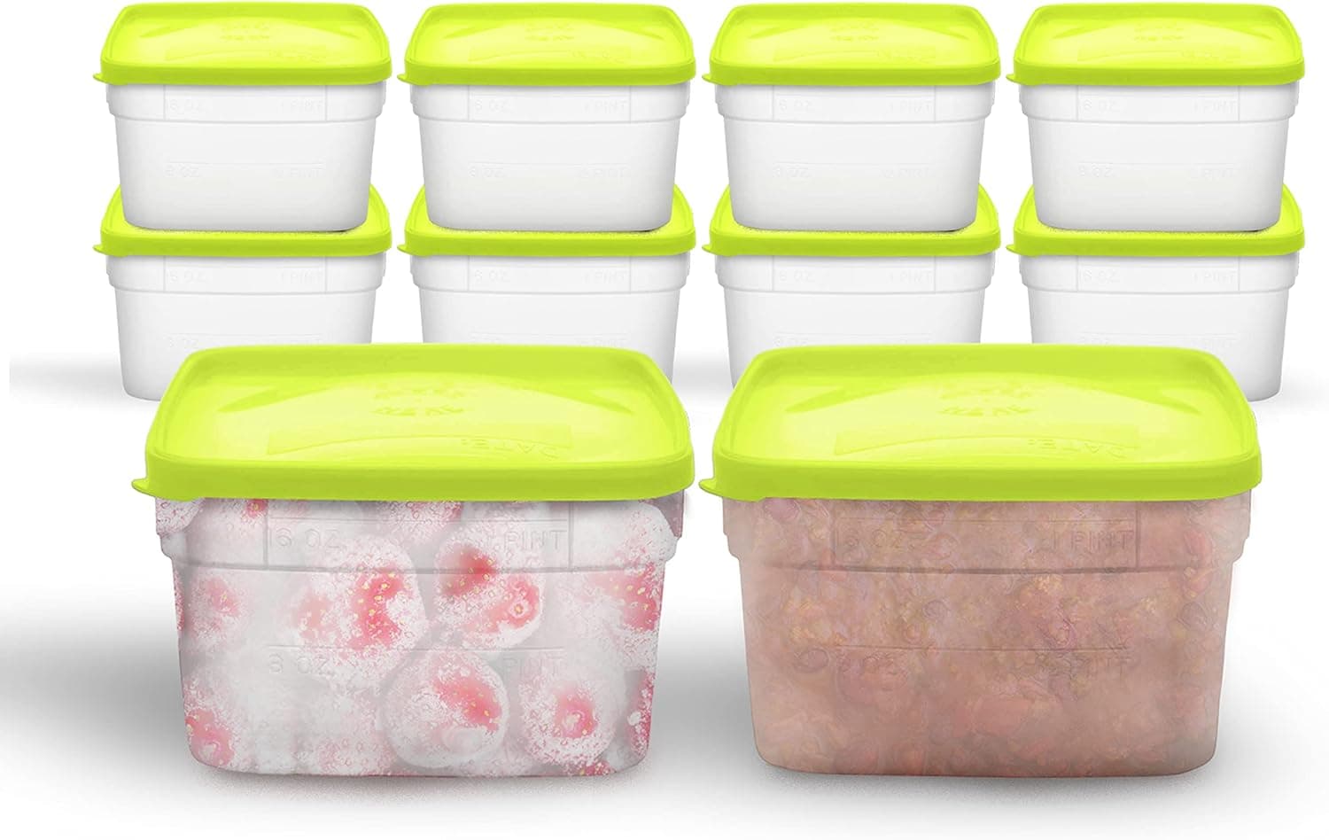 Arrow Freezer Containers 1 Pint 10 pk with Lids