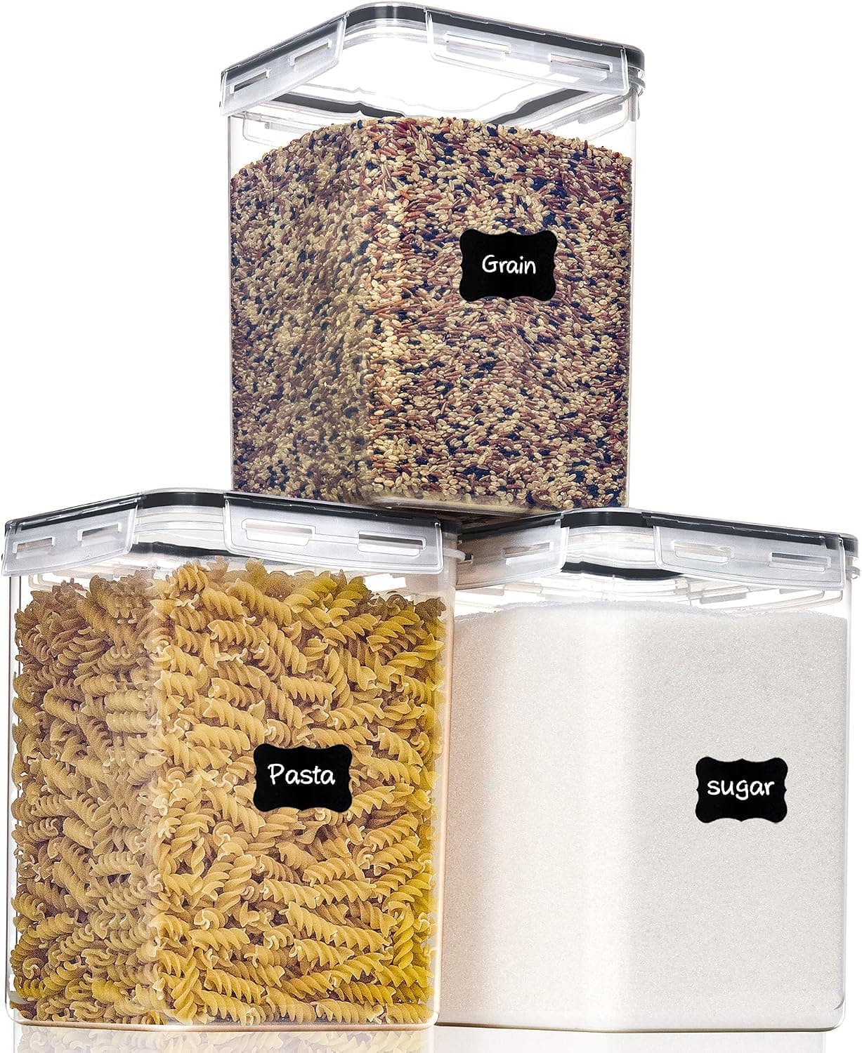 PANTRYSTAR Large Food Storage Containers 5.2L 3PCS Airtight