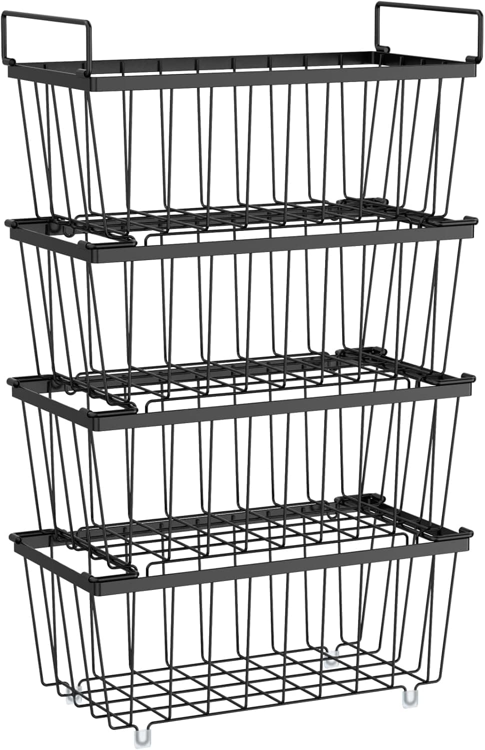 iSPECLE Freezer Organizer Bins 4 Pack Fits 7 Cu.Ft Chest Freezer
